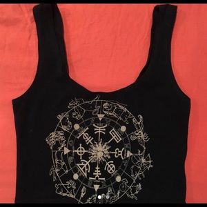 Urban outfitters zodiac crop top